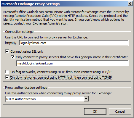 Microsoft Exchange setup